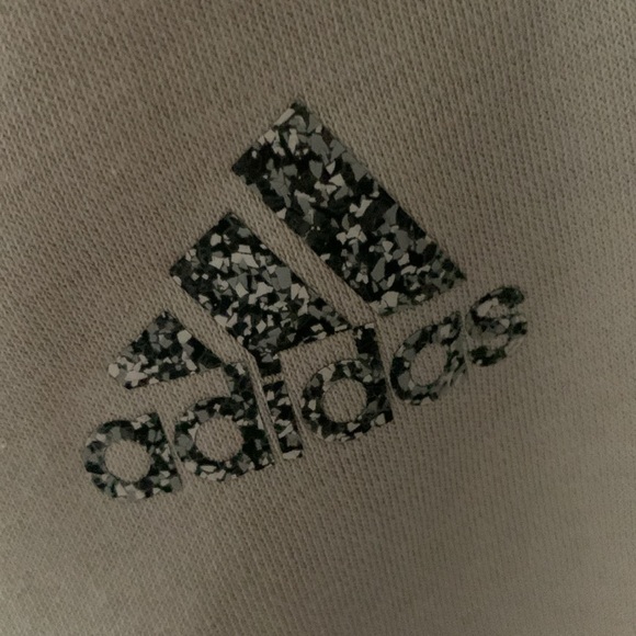Mens adidas beige sweatpants. - Picture 2 of 5
